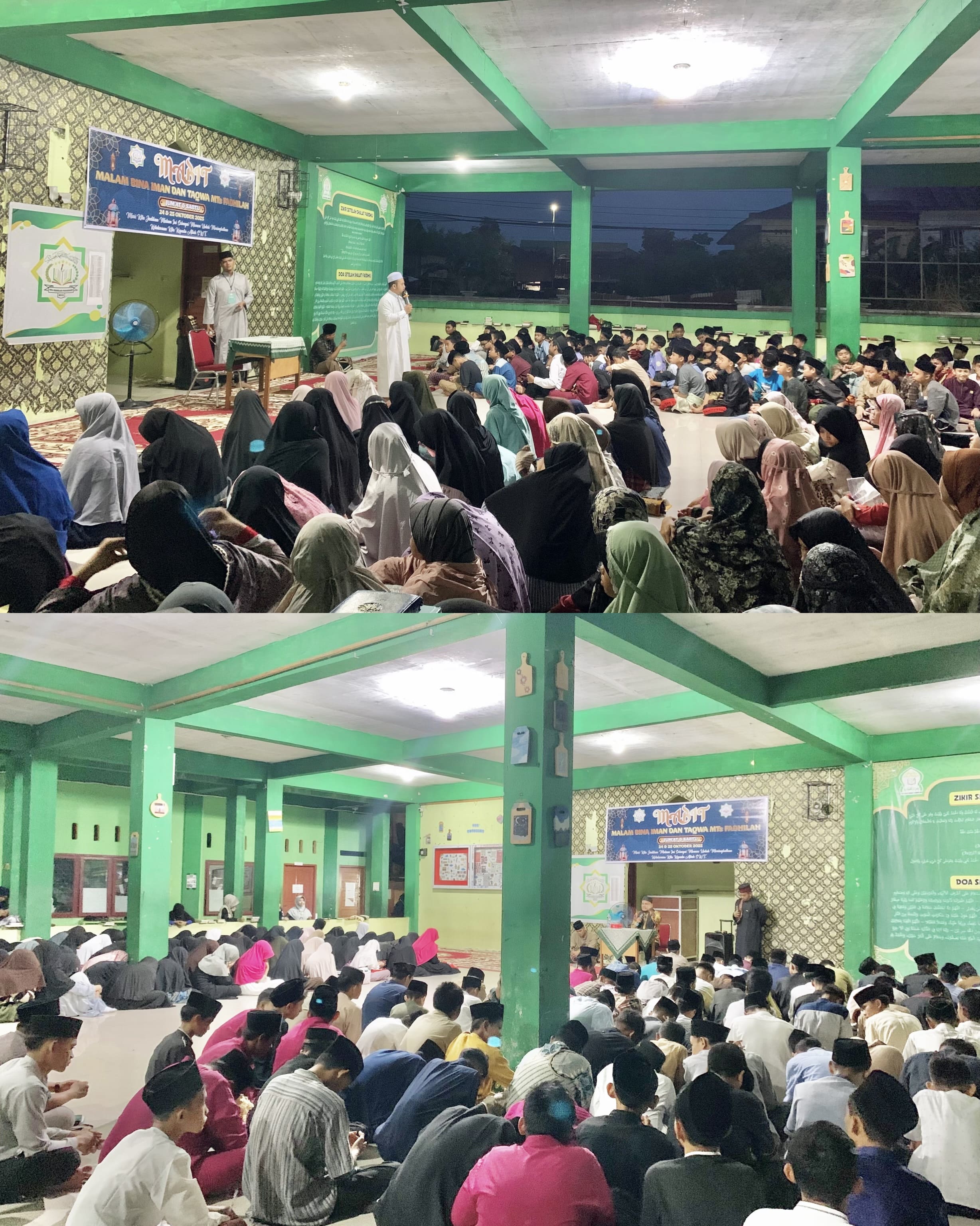 MTs Fadhilah Pekanbaru Adakan malam Bina Iman Dan Taqwa (Mabit)